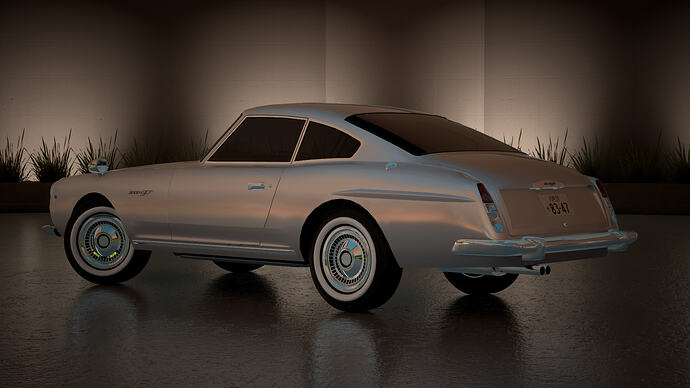 Mamushi Starlight 2000GT '57 in White Metallic (Rear 3/4)