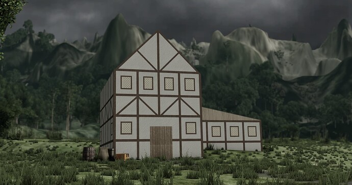 Matías' grand home. (from The Kings Keep map for BeamNG. Fun mod, if a bit dated.