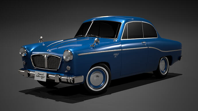 Mamushi Stellar 1500GT SC '52 (Mk1) finished in Typhoon Blue (Front)