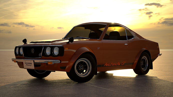 Mamushi Avalanche GT '75 finished in Spicy Orange Met. (Front)