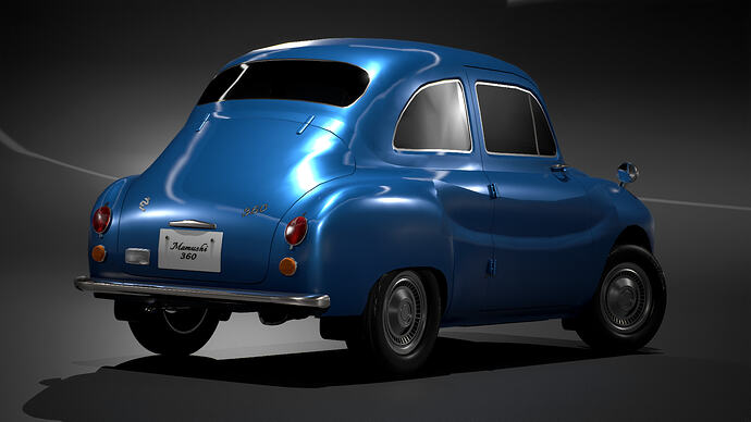 Mamushi 360 1971 (Mk4) finished in Blueberry Metallic (Rear)