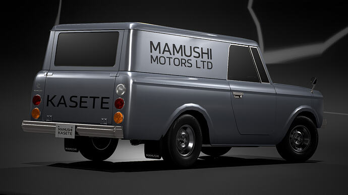 Mamushi Kasete (U100V) '68 finished in Silver Metallic (Rear)