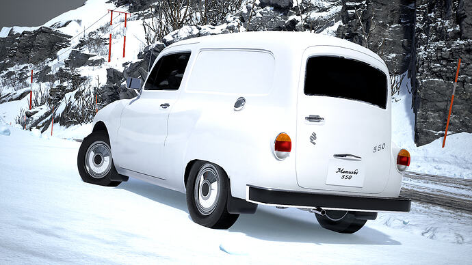 Mamushi 550 1978 (Mk5) Van finished in White (Rear)