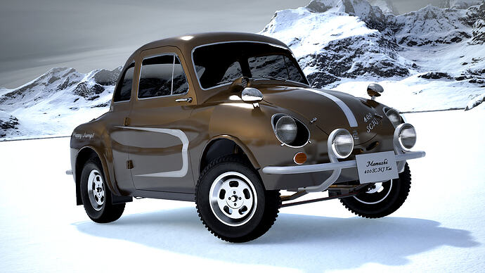 Mamushi 400SC HJ Kai '62 facelift in Olympic Gold with White decal package (Front)