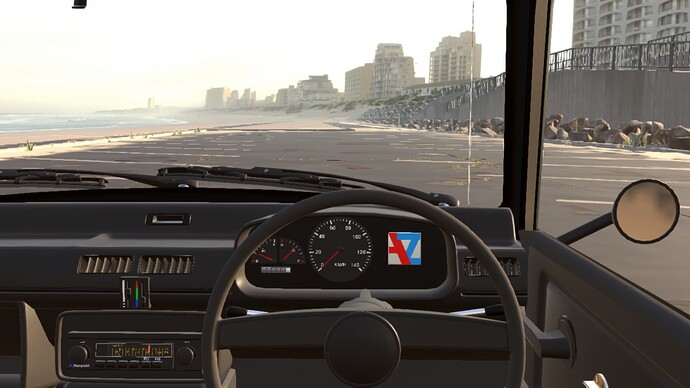 Driver's POV.