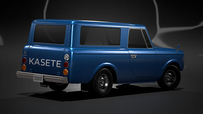 Mamushi Kasete (U100F) '68 finished in Blueberry Metallic (Rear)