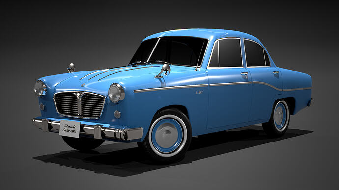 Mamushi Stellar 1000S '52 (Mk1) finished in Blueberry (Front)