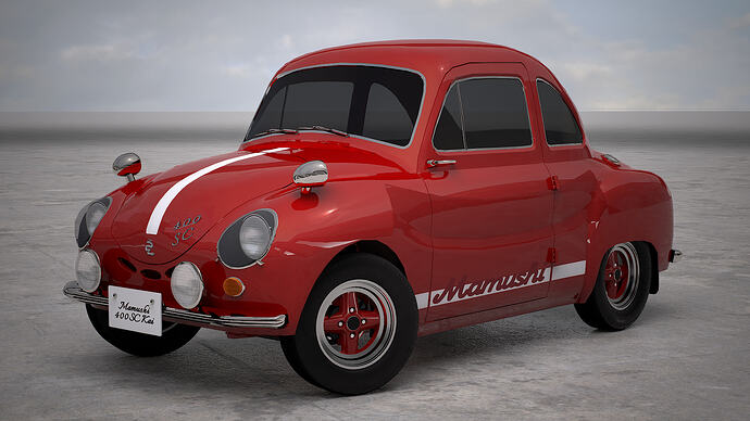 Mamushi 400SC Kai '62 facelift finished in Red (Front)