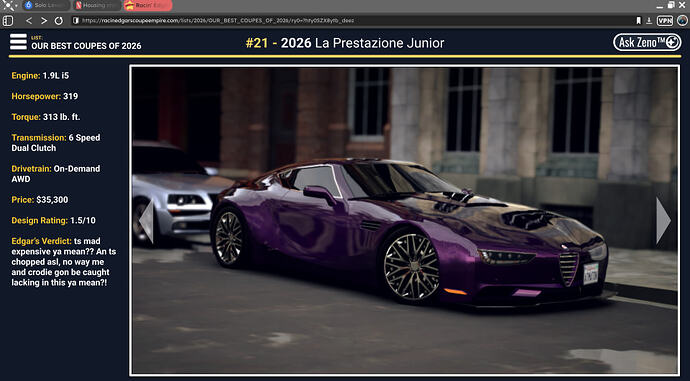 La Prestazione Junior