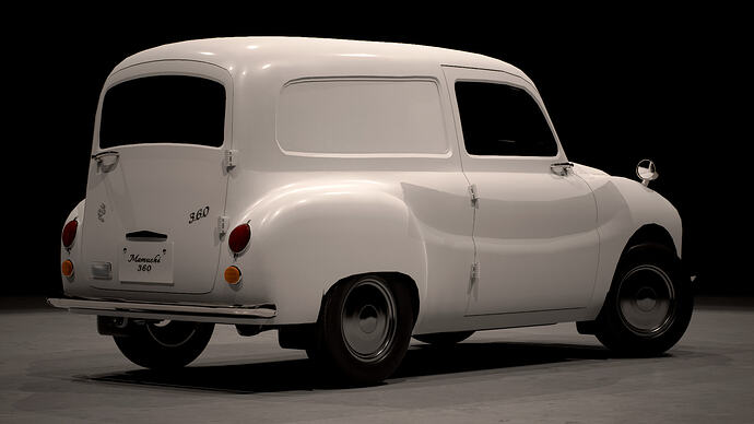 Mamushi 360 1971 (Mk4) Van finished in White (Rear)