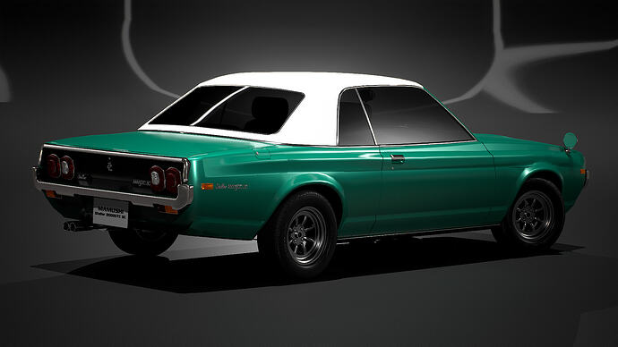 Mamushi Stellar 2000GTC SC '73 finished in Mint Maze Met. (Rear)