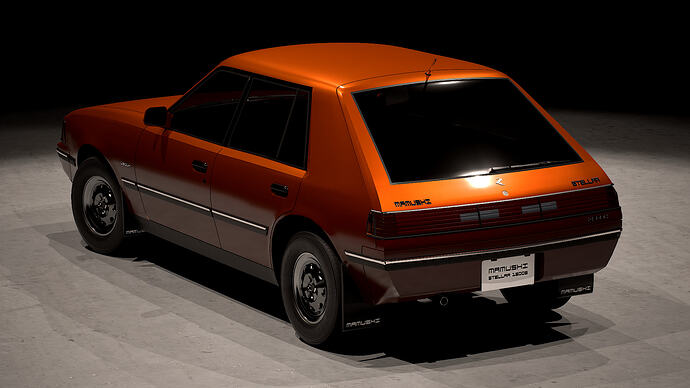 Mamushi Stellar 1500H '85 finished in Spicy Orange Metallic (Rear)