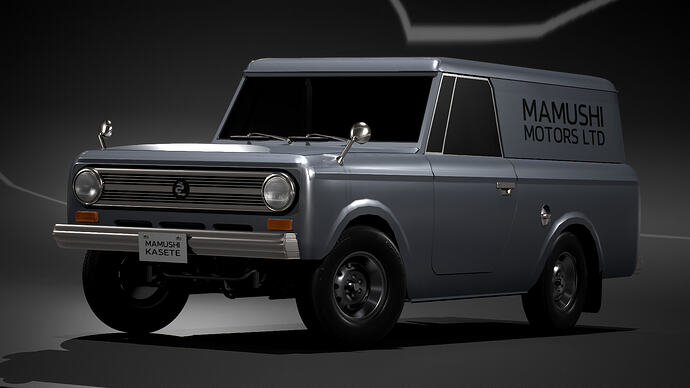 Mamushi Kasete (U100V) '68 finished in Silver Metallic (Front)