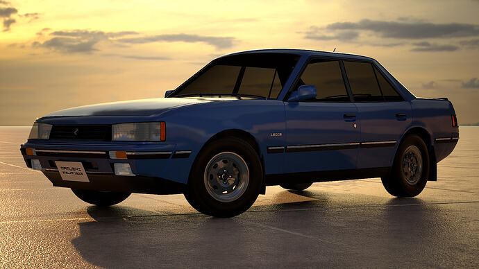 Mamushi Stellar 1500S '85 finished in Oceanic Blue Metallic (Front)