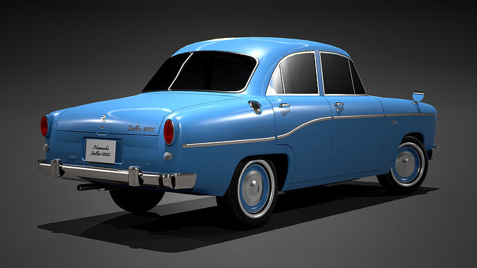 Mamushi Stellar 1000S '52 (Mk1) finished in Blueberry (Rear)