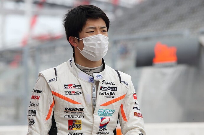 Katou at the 2020 NASCAR Xfinity Series race at Daytona