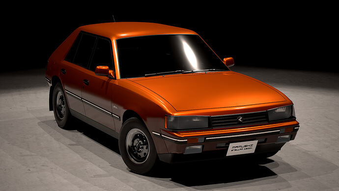 Mamushi Stellar 1500H '85 finished in Spicy Orange Metallic (Front)