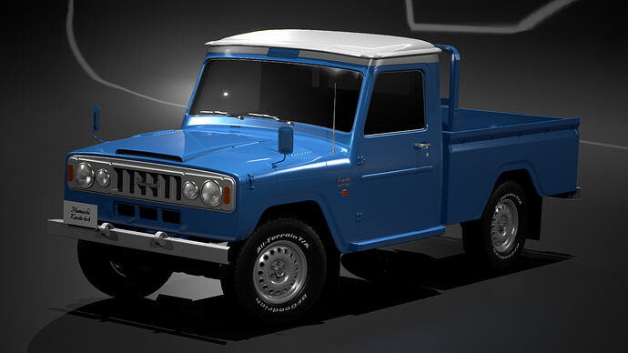 Mamushi Kasete 1500 4x4 '59 finished in Blueberry (Front)