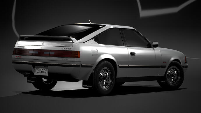 Mamushi Starlight 2000C SC-AWD '85 finished in Snowfall White Pearl (Rear)