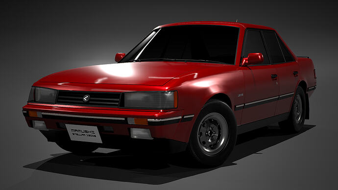 Mamushi Stellar 1500S '85 finished in Red Metallic (Front)