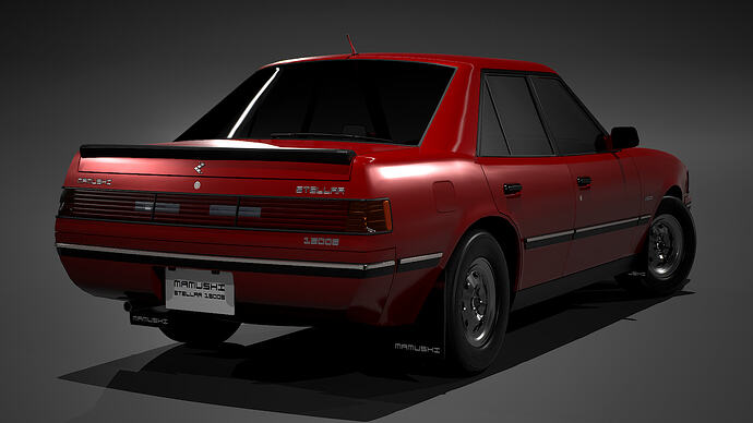 Mamushi Stellar 1500S '85 finished in Red Metallic (Rear)