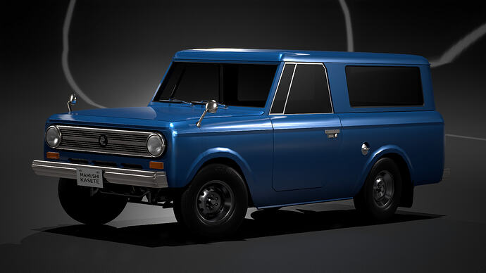 Mamushi Kasete (U100F) '68 finished in Blueberry Metallic (Front)