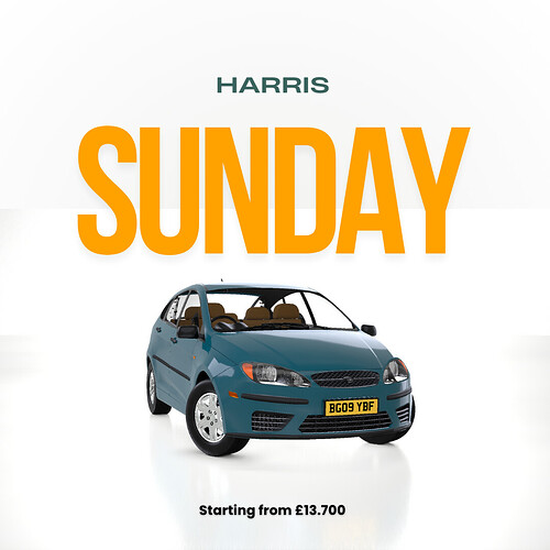 Yellow Minimalist Car Rental Deal Instagram Post