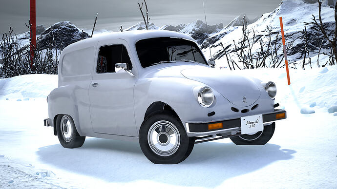 Mamushi 550 1978 (Mk5) Van finished in White (Front)