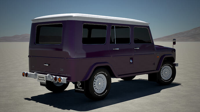 Mamushi Kasete 1500 4x4 Touring '68 finished in Sunrise Lavender Met. (Rear)