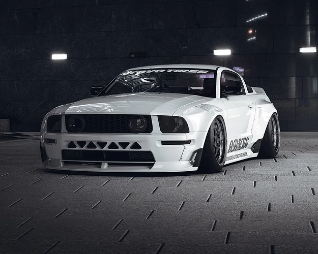 ford-mustang-s197-widebody-kit-shirokai-front-bumper-and-wide-fender