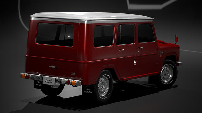 Mamushi Kasete 1500 4x4 Touring '59 finished in Red Met. (Rear)
