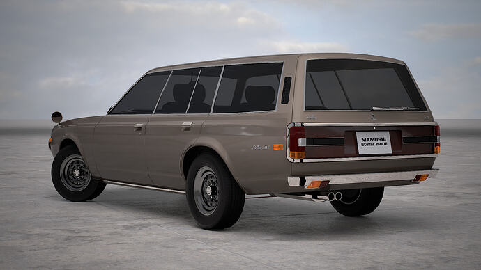 Mamushi Stellar 1500E '73 finished in Bright Sand Met. (Rear)