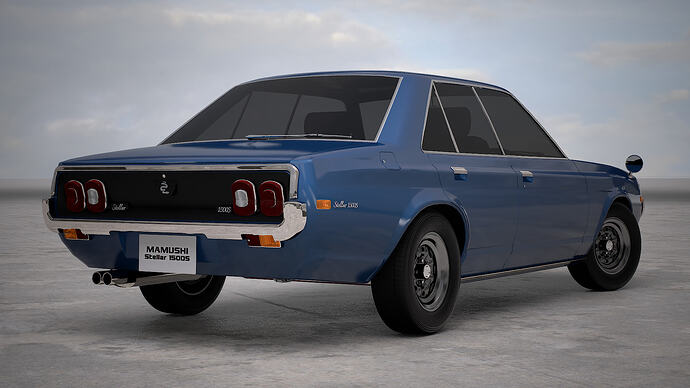 Mamushi Stellar 1500S '73 finished in Blueberry Met. (Front)