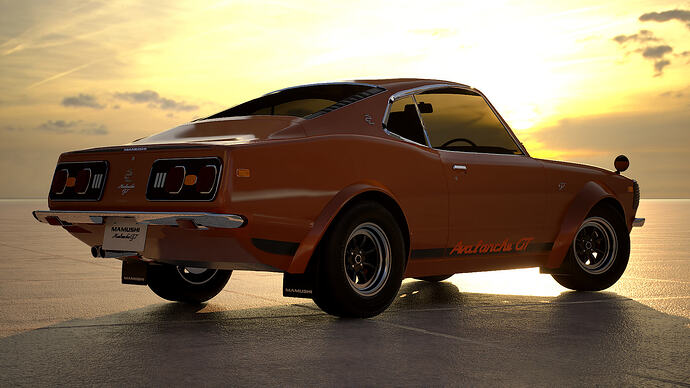 Mamushi Avalanche GT '75 finished in Spicy Orange Met. (Rear)