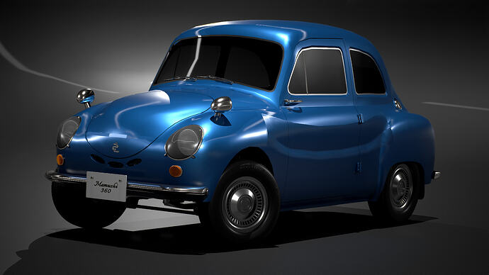 Mamushi 360 1971 (Mk4) finished in Blueberry Metallic (Front)