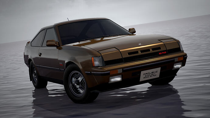 Mamushi Starlight 2000C SC-AWD '85 finished in Olympic Gold Metallic (Front)