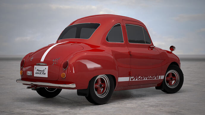 Mamushi 400SC Kai '62 facelift finished in Red (Rear)