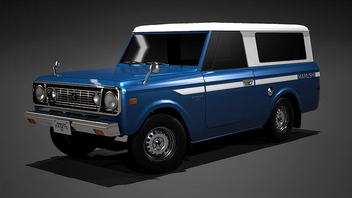 Mamushi Kasete (100F Kai) '78 finished in Blueberry Metallic with White roof (Front)