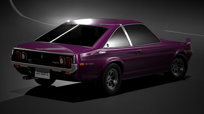 Mamushi Stellar 2000GT SC '73 finished in Sunrise Lavender Met. (Rear)