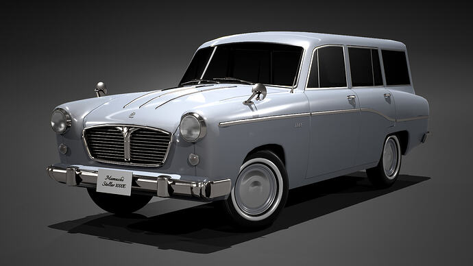 Mamushi Stellar 1000E '52 (Mk1) finished in Silver (Front)