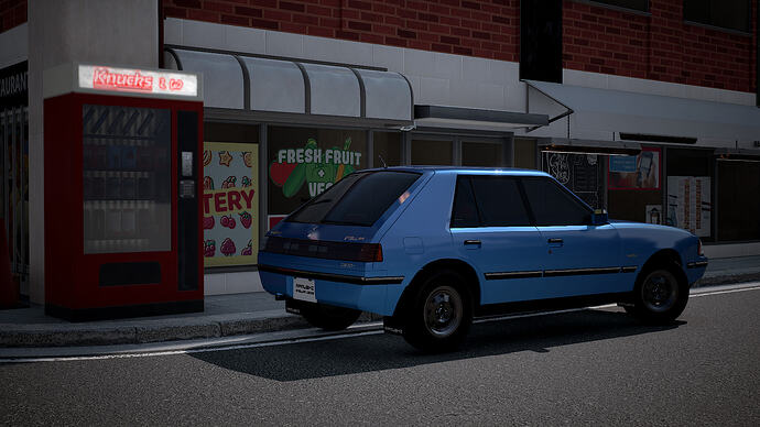 Mamushi Stellar 1500H '85 finished in Blueberry Metallic (Rear)