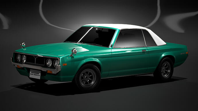Mamushi Stellar 2000GTC SC '73 finished in Mint Maze Met. (Front)
