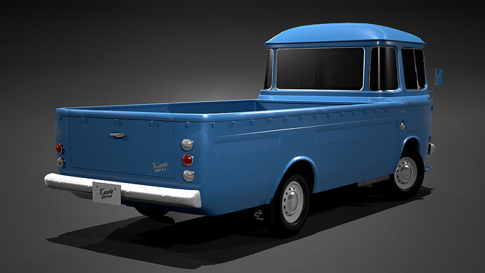 Mamushi Kasete 1500 4x4 '54 finished in Blueberry (Rear)