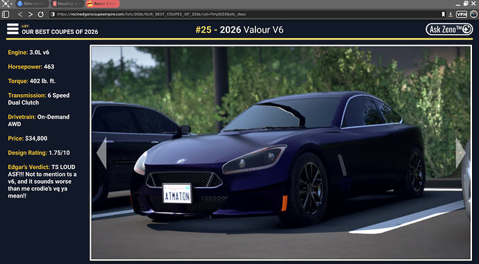 Valour V6
