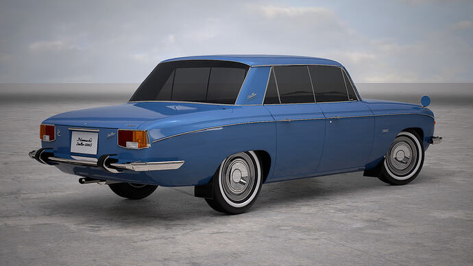 Mamushi Stellar 1500S '59 finished in Blueberry Met. (Rear)