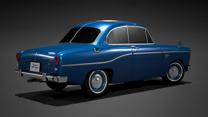 Mamushi Stellar 1500GT SC '52 (Mk1) finished in Typhoon Blue (Rear)