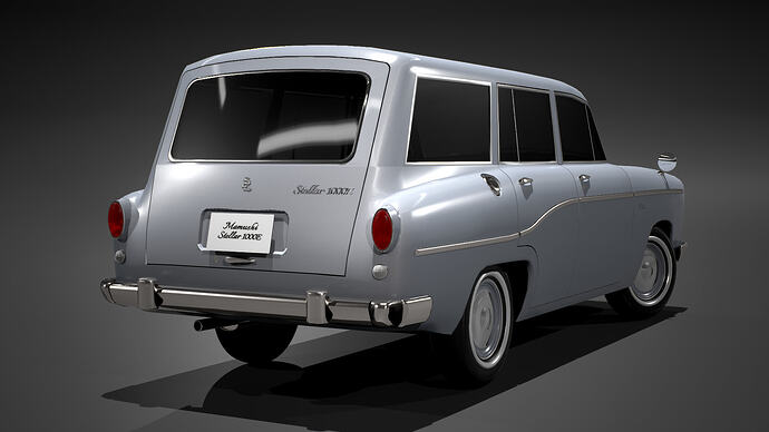 Mamushi Stellar 1000E '52 (Mk1) finished in Silver (Rear)