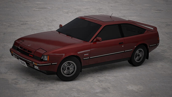 Mamushi Starlight 2000C SC-AWD '85 finished in Spicy Red Metallic (Front)