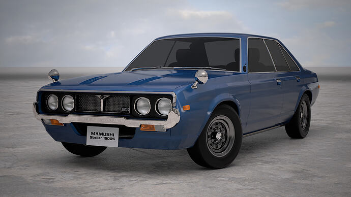 Mamushi Stellar 1500S '73 finished in Blueberry Met. (Front)