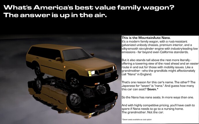 MountainAuto Nana ad